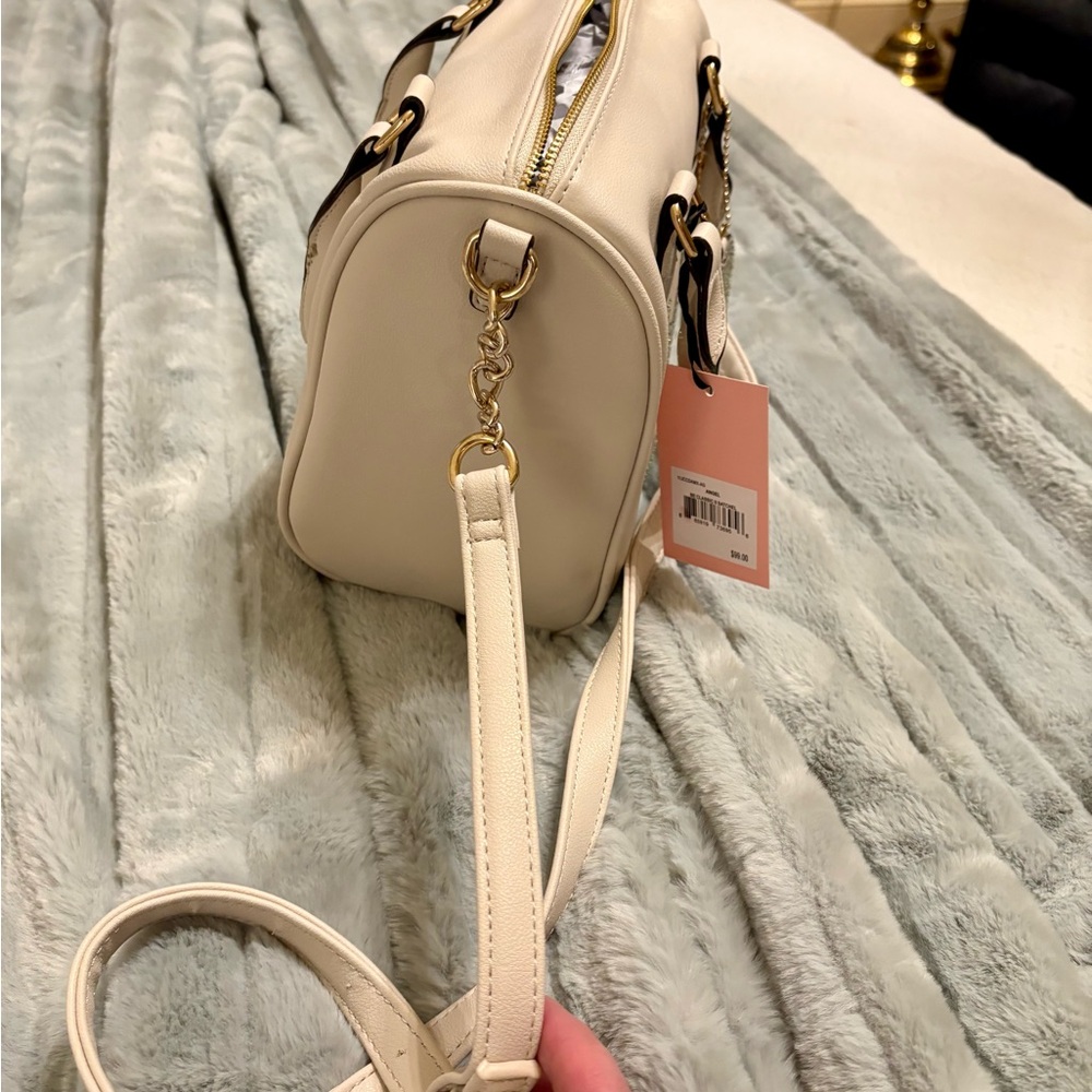 Juicy Couture Cream Satchel with Embossed Logo - Picture 4 of 5